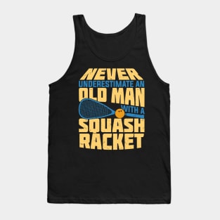 Old Man Squash Player Gift Tank Top